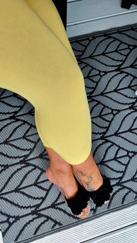 Ananász sárga színű 7/8 leggings