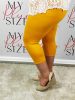 Mandarin színű 3/4-es leggings