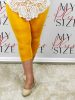 Mandarin színű 3/4-es leggings