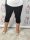 Fekete színű 3/4-es leggings