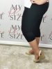 Fekete színű 3/4-es leggings