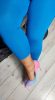 Kobaltkék egyszínű, 7/8-os leggings