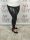 Fekete egyszínű, bőrhatású, az oldalán patenttal díszített leggings
